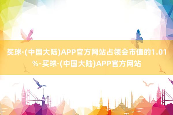 买球·(中国大陆)APP官方网站占领会市值的1.01%-买球·(中国大陆)APP官方网站