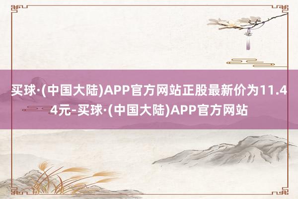 买球·(中国大陆)APP官方网站正股最新价为11.44元-买球·(中国大陆)APP官方网站