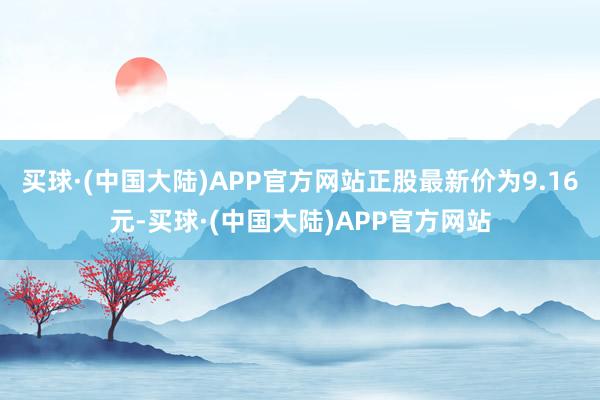 买球·(中国大陆)APP官方网站正股最新价为9.16元-买球·(中国大陆)APP官方网站