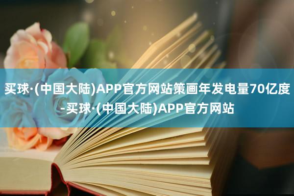 买球·(中国大陆)APP官方网站策画年发电量70亿度-买球·(中国大陆)APP官方网站