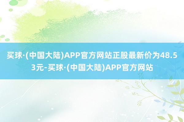 买球·(中国大陆)APP官方网站正股最新价为48.53元-买球·(中国大陆)APP官方网站